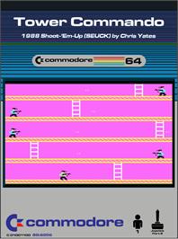 Box cover for Tower Commando on the Commodore 64.