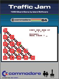 Box cover for Traffic Jam on the Commodore 64.