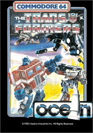 Box cover for Transformers on the Commodore 64.