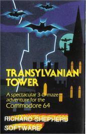 Box cover for Transylvanian Tower on the Commodore 64.