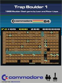 Box cover for Trap Boulder 1 on the Commodore 64.