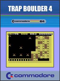 Box cover for Trap Boulder 4 on the Commodore 64.