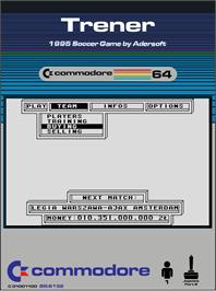 Box cover for Trener on the Commodore 64.