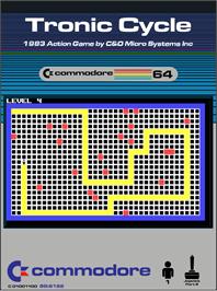 Box cover for Tronic Cycle on the Commodore 64.
