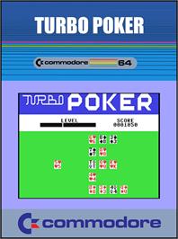 Box cover for Turbo Poker on the Commodore 64.