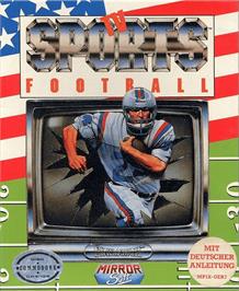 Box cover for Tv Sports Football on the Commodore 64.