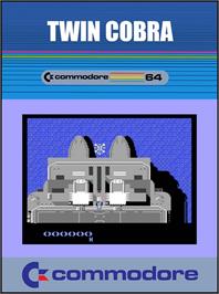 Box cover for Twin Cobra on the Commodore 64.