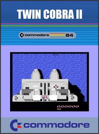 Box cover for Twin Cobra 2 on the Commodore 64.