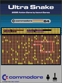 Box cover for Ultra Snake on the Commodore 64.
