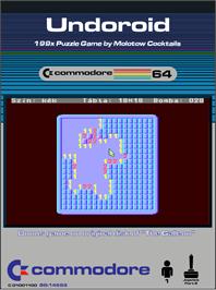 Box cover for Undoroid on the Commodore 64.