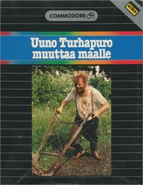 Box cover for Uuno Turhapuro Muuttaa Maalle on the Commodore 64.