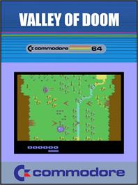 Box cover for Valley Of Doom on the Commodore 64.