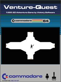 Box cover for Venture-quest on the Commodore 64.