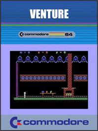 Box cover for Venture (Mark D. Rejhon) on the Commodore 64.