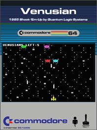 Box cover for Venusian on the Commodore 64.