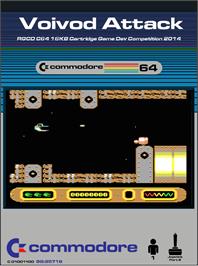 Box cover for Voivod Attack on the Commodore 64.