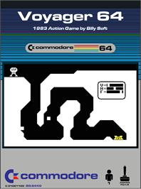 Box cover for Voyager 64 on the Commodore 64.