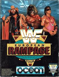 Box cover for WWF European Rampage Tour on the Commodore 64.