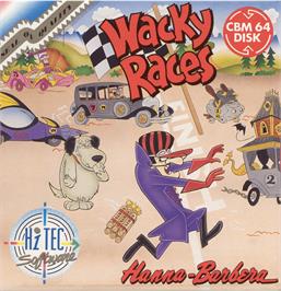 Box cover for Wacky Races on the Commodore 64.