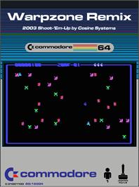 Box cover for Warpzone Remix on the Commodore 64.