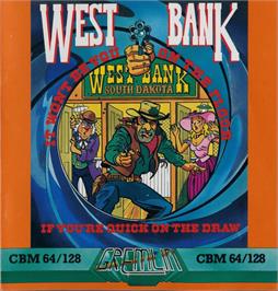 Box cover for West Bank on the Commodore 64.