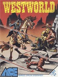 Box cover for Westworld on the Commodore 64.