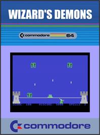 Box cover for Wizard's Demons on the Commodore 64.