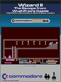 Box cover for Wizard 2 - The Escape From Wuehlfred's Castle on the Commodore 64.