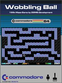Box cover for Wobbling Ball on the Commodore 64.