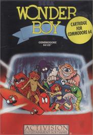 Box cover for Wonder Boy on the Commodore 64.