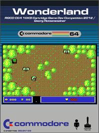Box cover for Wonderland (2012) on the Commodore 64.
