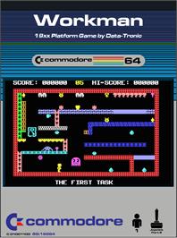 Box cover for Workman on the Commodore 64.
