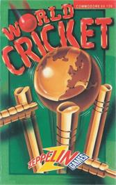 Box cover for World Cricket on the Commodore 64.