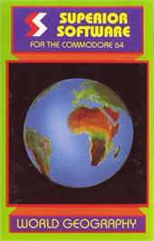 Box cover for World Geography on the Commodore 64.