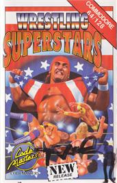 Box cover for Wrestling Superstars on the Commodore 64.