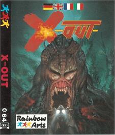Box cover for X-Out on the Commodore 64.