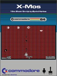Box cover for X-mos on the Commodore 64.