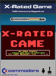 Box cover for X-rated Game on the Commodore 64.