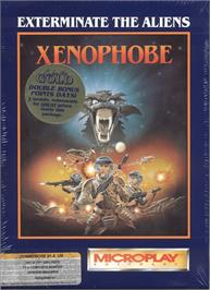 Box cover for Xenophobe on the Commodore 64.