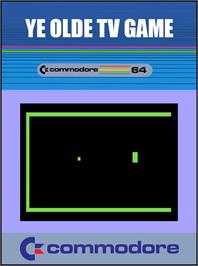 Box cover for Ye Olde Tv Game on the Commodore 64.