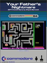 Box cover for Your Father's Nightmare on the Commodore 64.