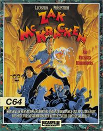 Box cover for Zak McKracken and the Alien Mindbenders on the Commodore 64.