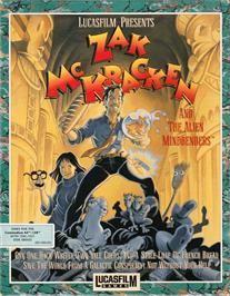 Box cover for Zak Mckracken And The Alien Mindbenders on the Commodore 64.