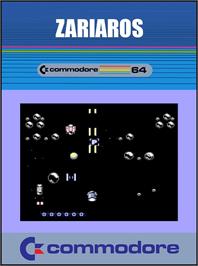Box cover for Zariaros on the Commodore 64.