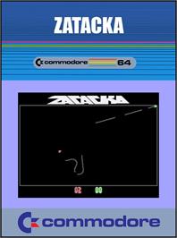 Box cover for Zatacka on the Commodore 64.