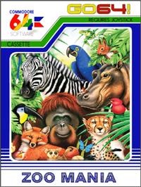 Box cover for Zoo Mania on the Commodore 64.