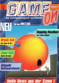 Box cover for Zoomball on the Commodore 64.