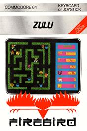Box cover for Zulu on the Commodore 64.