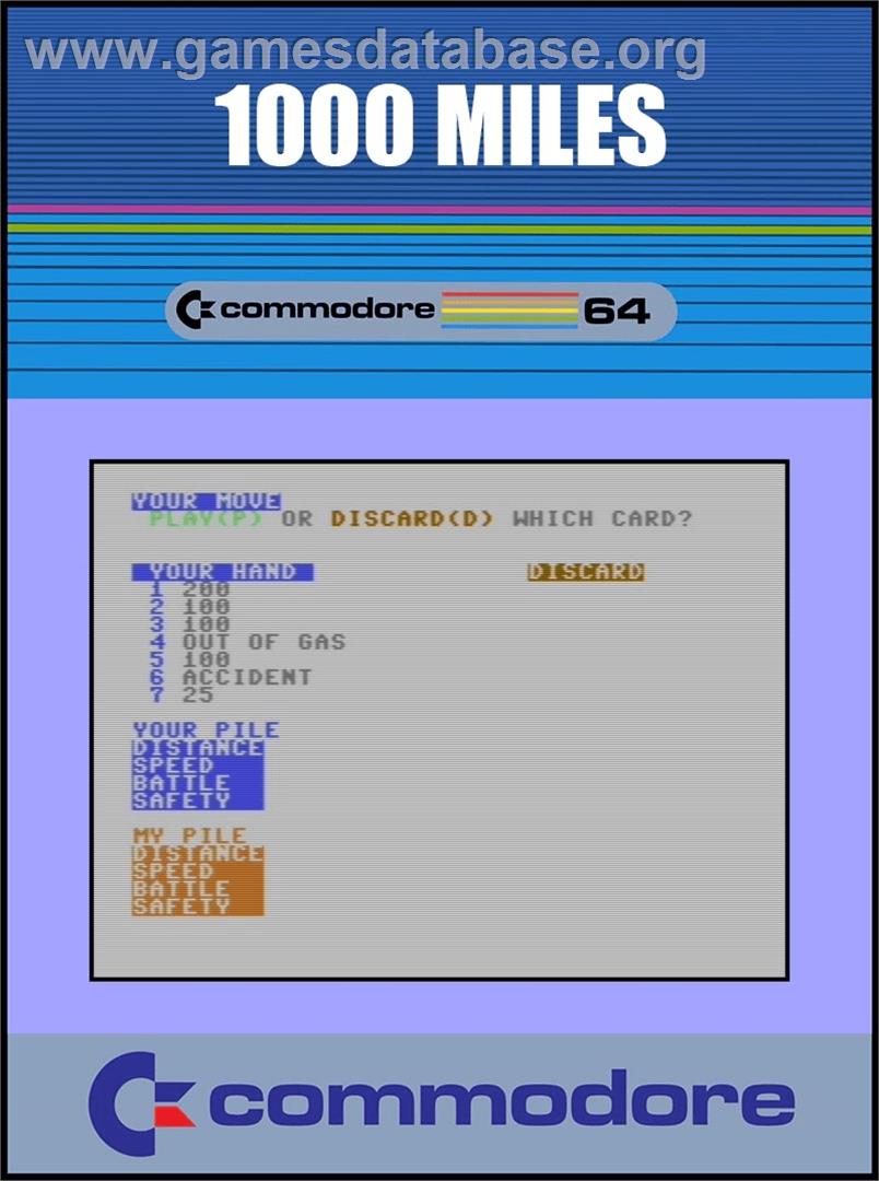 1.000 Miles - Commodore 64 - Artwork - Box