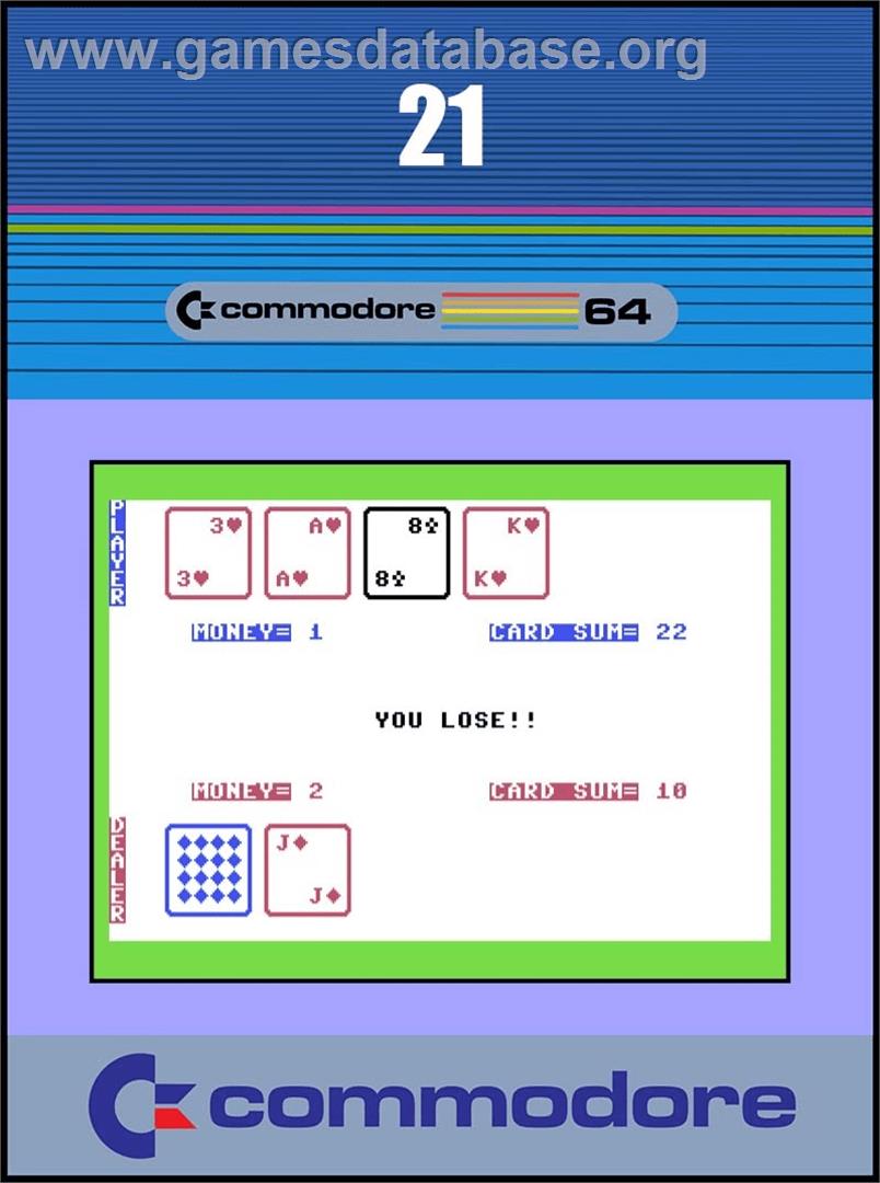 21 (Scott Hossner) - Commodore 64 - Artwork - Box
